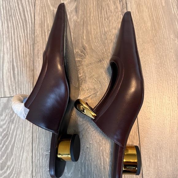 JW PEI brand new helena pierced mules claret red - Picture 4 of 4